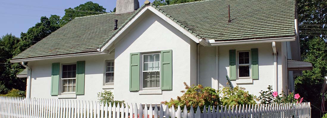 Exterior Window Shutters on Cottage Type Home