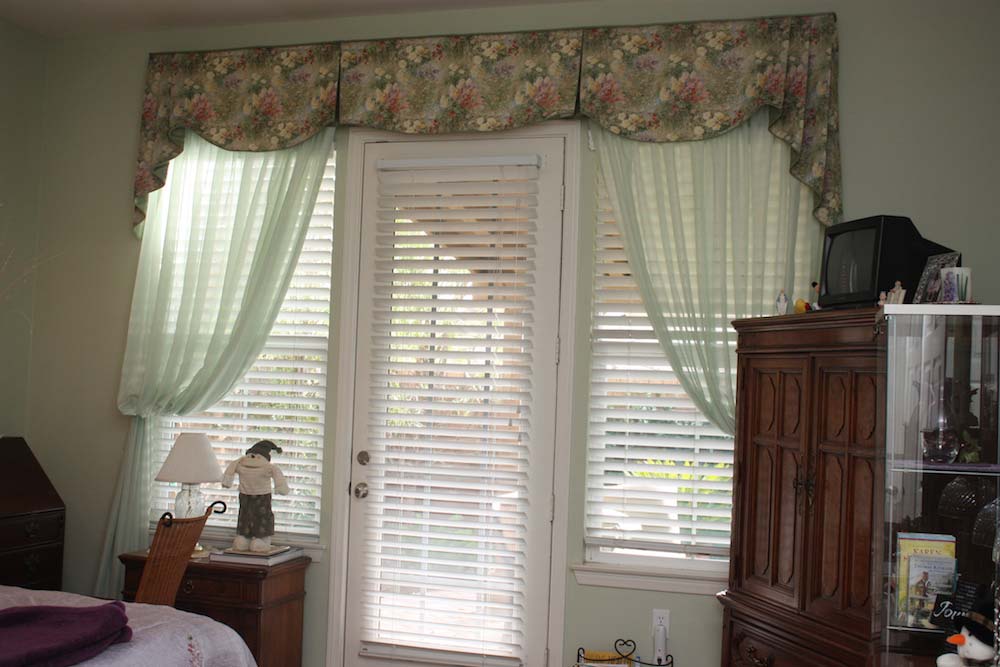 Tailored Valance over Sheers